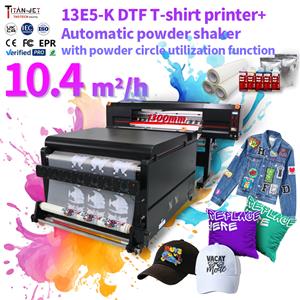 130cm 5 Head 12 colors DTF T-shirt Printer